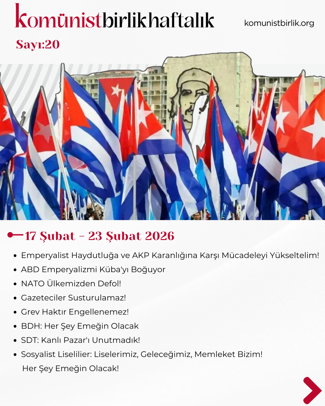 Komünist Birlik Haftalık 17 Şubat – 23 Şubat 2026