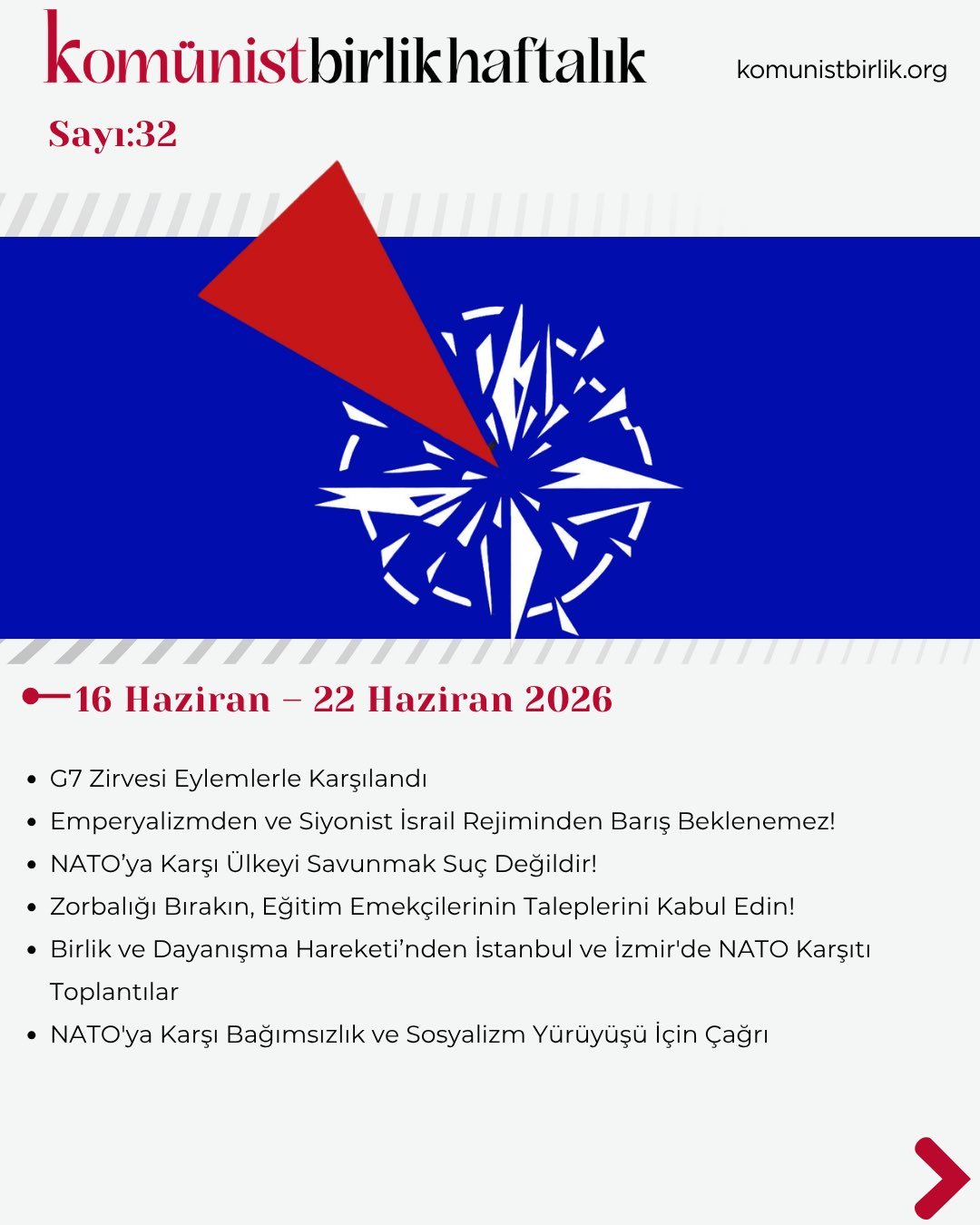 Komünist Birlik Haftalık 16 Haziran – 22 Haziran 2026